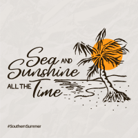 Sea and Sunshine Instagram Post Design