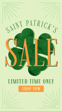 St. Patrick's Sale Clover Instagram Story Design