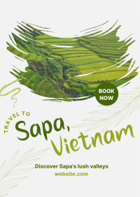 Sapa Vietnam Travel Flyer Image Preview