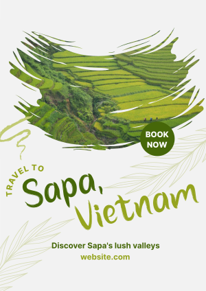 Sapa Vietnam Travel Flyer Image Preview