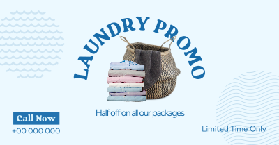 Laundry Delivery Promo Facebook ad Image Preview