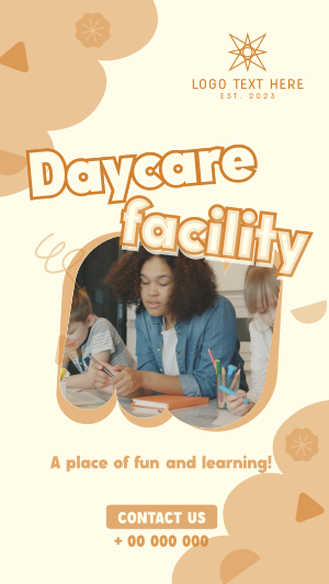 Cute Daycare Facility Facebook story Image Preview