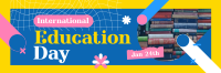 Happy Education Day  Twitter header (cover) Image Preview