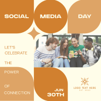 Social Media Day Modern Linkedin Post Design