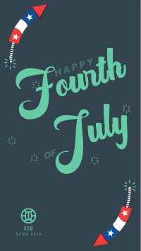 July 4th Fireworks Facebook story Image Preview