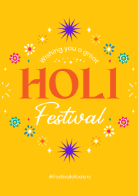 Holi Fest Burst Flyer Image Preview