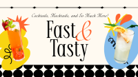 Artistic Food Vlog Facebook Event Cover Image Preview