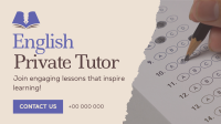 Minimalist English Tutor Animation Preview