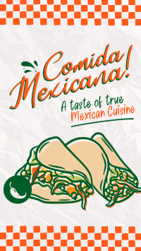 Comida Mexicana Instagram Story Design