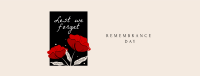 Remembrance Day Facebook Cover Design