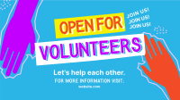 Volunteer Helping Hands Facebook event cover | BrandCrowd Facebook ...