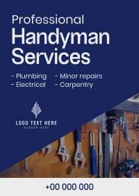 Modern Handyman Service Poster Preview