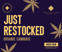 Cannabis on Stock Facebook Post Design