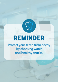 Dental Reminder Poster Image Preview