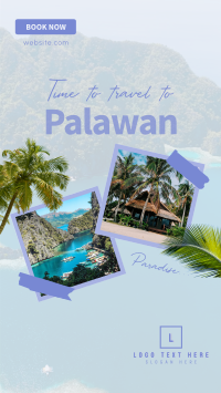 Palawan Paradise Travel YouTube Short Design