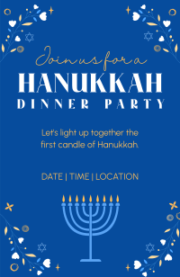 Menorah Lighting Invitation Image Preview