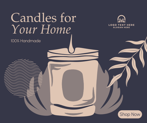 Boho Candle Collection Facebook Post Design Image Preview