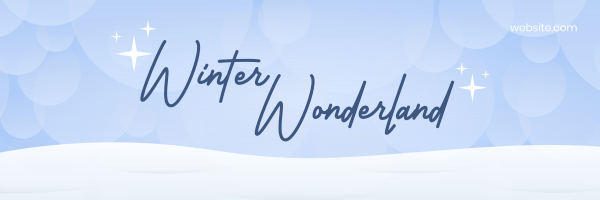 Winter Wonderland Twitter Header Design Image Preview