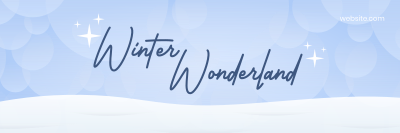 Winter Wonderland Twitter header (cover)