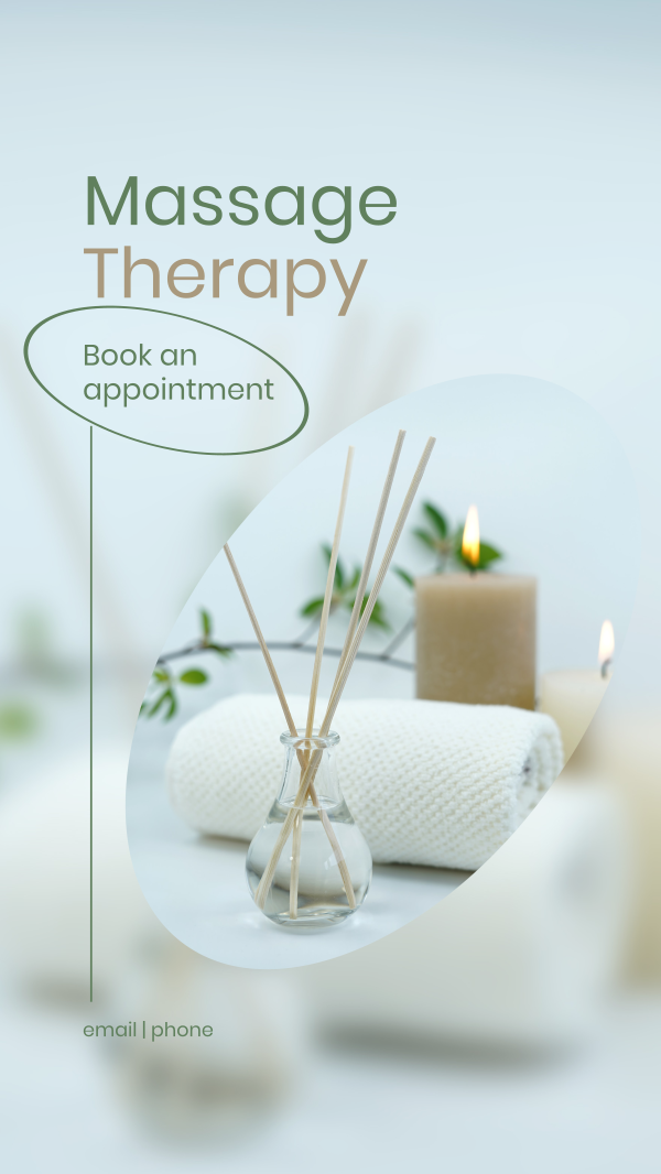 Massage Therapy Instagram Story Design Image Preview