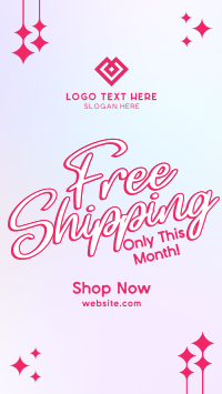 Sparkly Shipping Promo Instagram Story Design