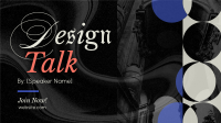 Modern Design Talk Facebook Event Cover Design