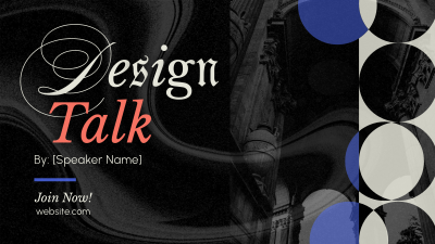 Modern Design Talk Facebook event cover Image Preview