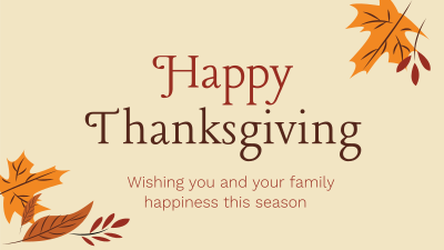 Happy Thanksgiving Facebook event cover Image Preview