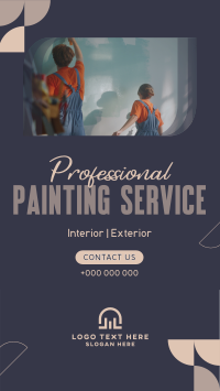 Professional Painting Service YouTube short Image Preview