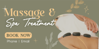 Massage and Spa Wellness Twitter post Image Preview