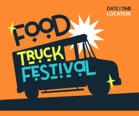 Food Truck Festival Facebook Post Design