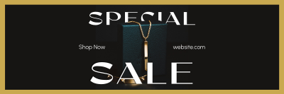 Jewelry Editorial Sale Twitter header (cover) Image Preview