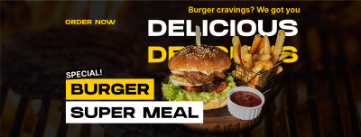 Special Burger Meal Facebook cover Image Preview