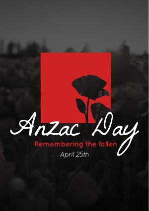 Anzac Remembrance Poster Image Preview