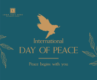 Day Of Peace Dove Facebook post Image Preview