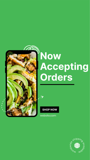 Food Delivery App  Facebook story Image Preview