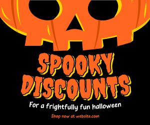 Halloween Pumpkin Discount Facebook post Image Preview