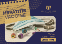 Contemporary Hepatitis Vaccine Postcard Image Preview