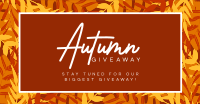 Leafy Autumn Giveaway Facebook Ad Design