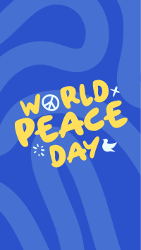 Quirky Peace Day Facebook Story Design