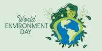 Mother Earth Environment Day Twitter post Image Preview