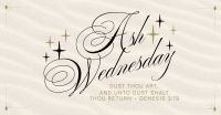 Simple Elegant Ash Wednesday Facebook Ad Image Preview