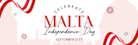 Celebrate Malta Freedom Twitter Header Design