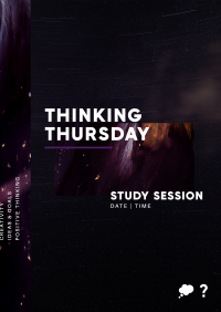 Thursday Study Session Poster Design