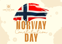 Norway Constitution Day Postcard Design
