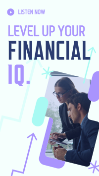 Business Financial Podcast TikTok Video Design