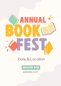 Annual Book Event Poster Design