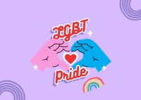 LGBT Pride Sign Postcard Image Preview