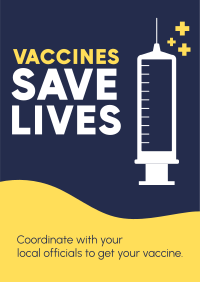 Vaccines Save Lives Poster Image Preview