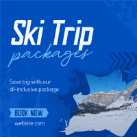 Winter Ski Instagram post Image Preview